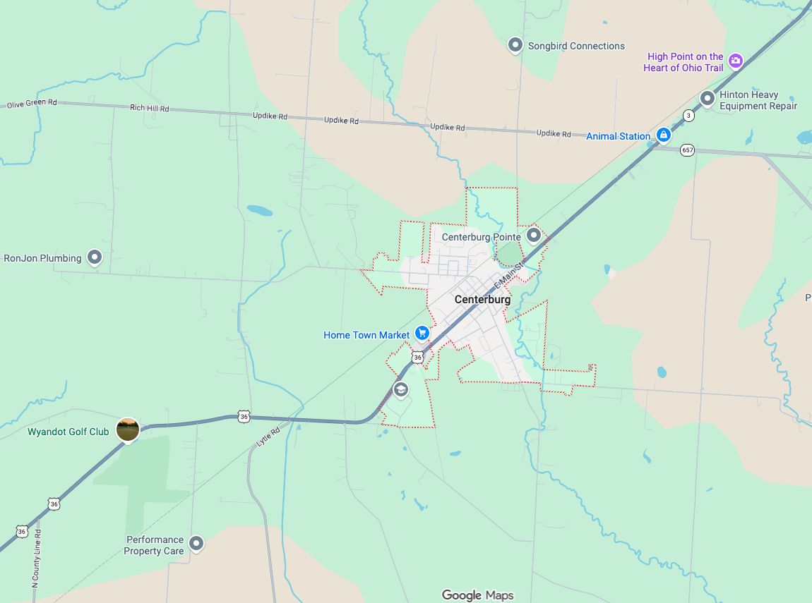 Precision Garage Door Service® of Centerburg map