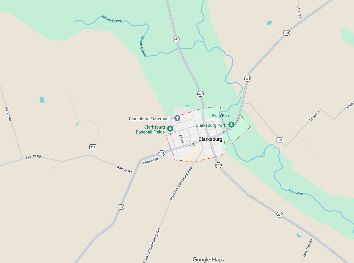 Precision Garage Door Service® of Clarksburg map
