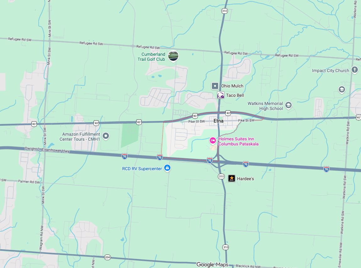 Precision Garage Door Service® of Etna map