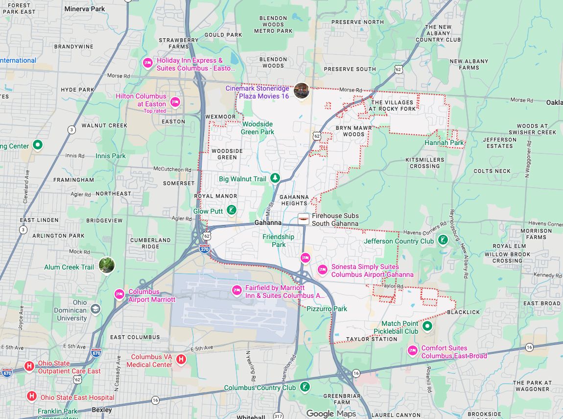 Precision Garage Door Service® of Gahanna map