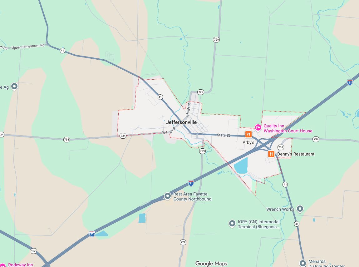Precision Garage Door Service® of Jeffersonville map