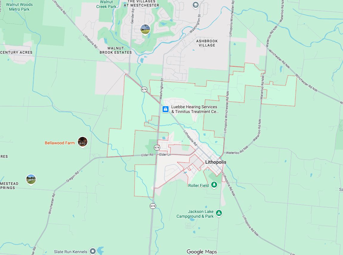 Precision Garage Door Service® of Lithopolis map