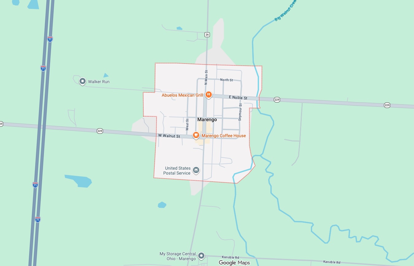 Precision Garage Door Service® of Marengo map