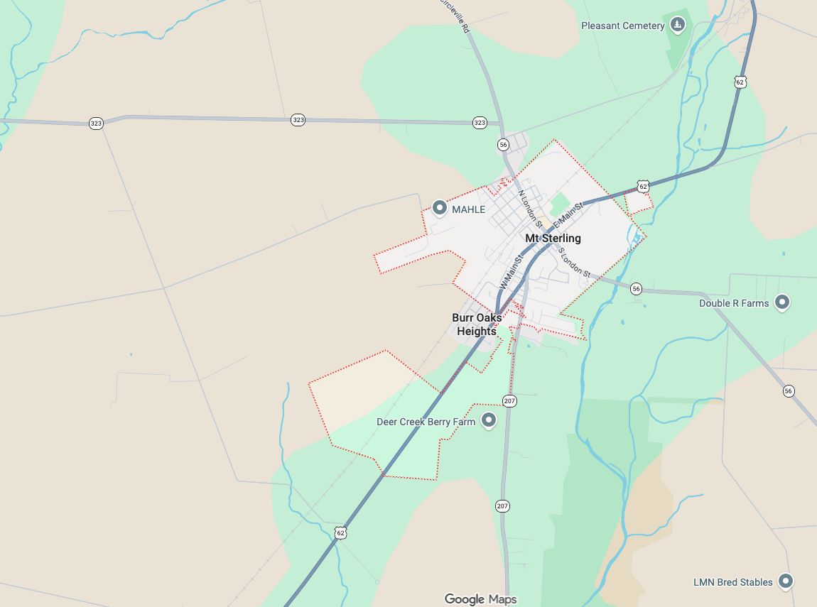 Precision Garage Door Service® of Mount Sterling map