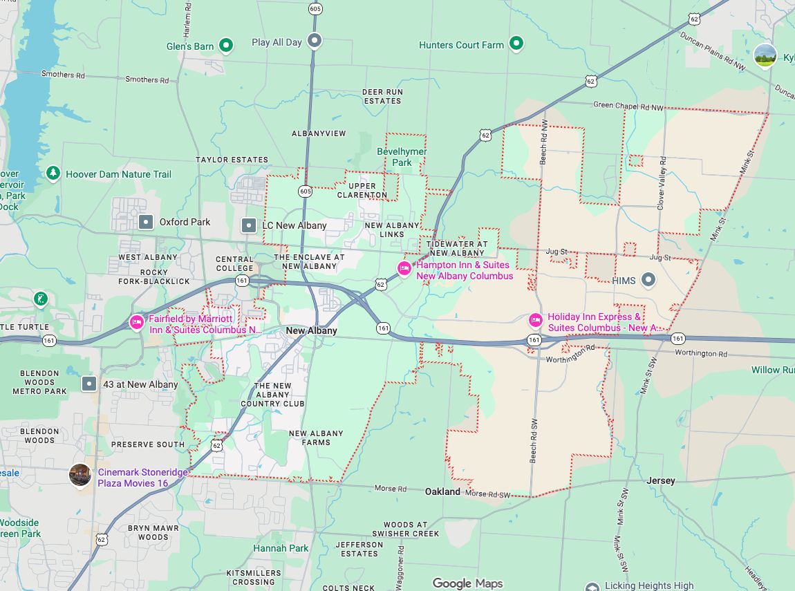 Precision Garage Door Service® of New Albany map