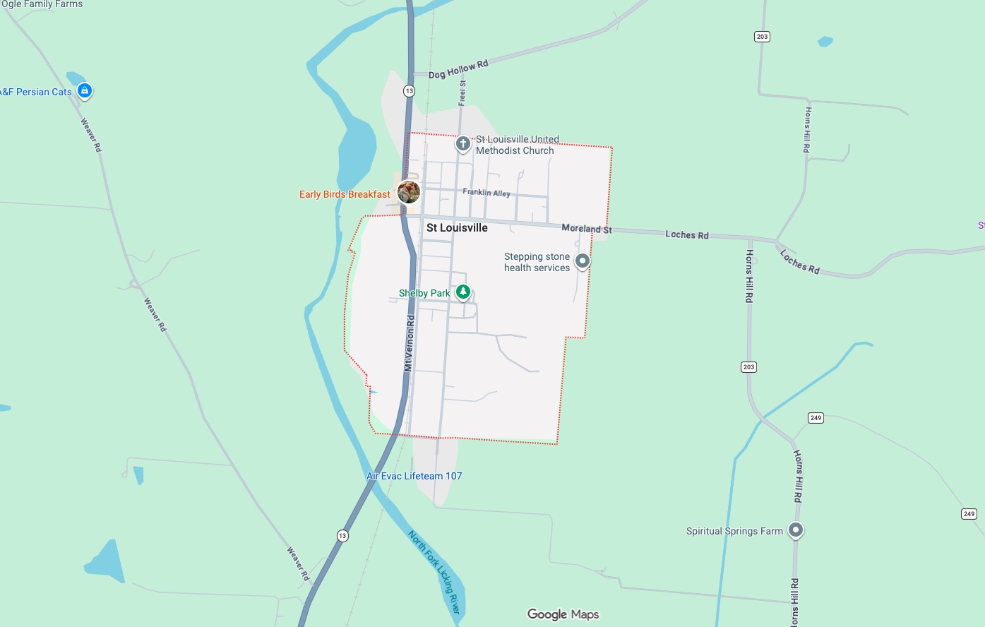 Precision Garage Door Service® of Saint Louisville map