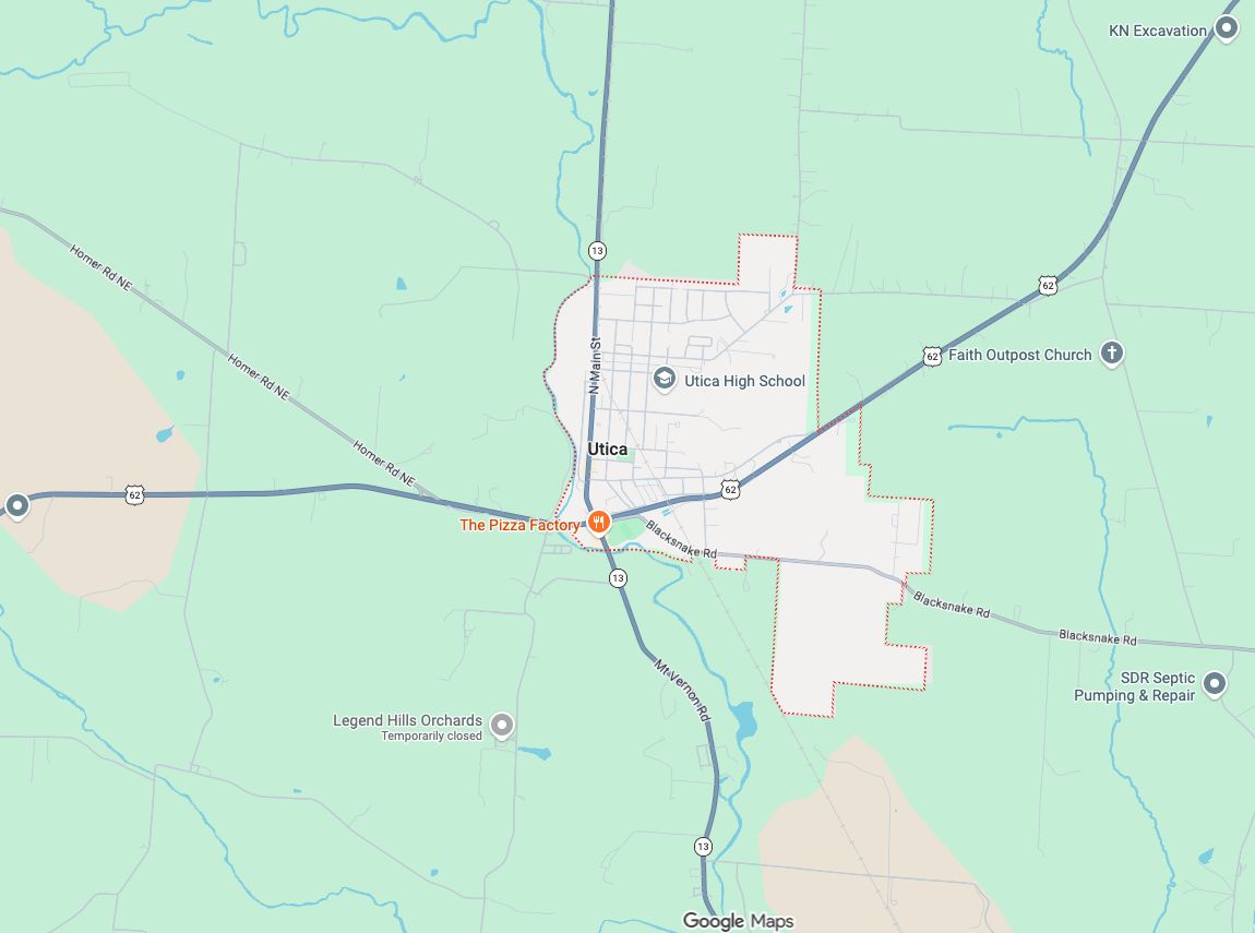 Precision Garage Door Service® of Utica map