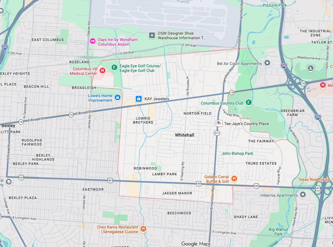 Precision Garage Door Service® of Whitehall map