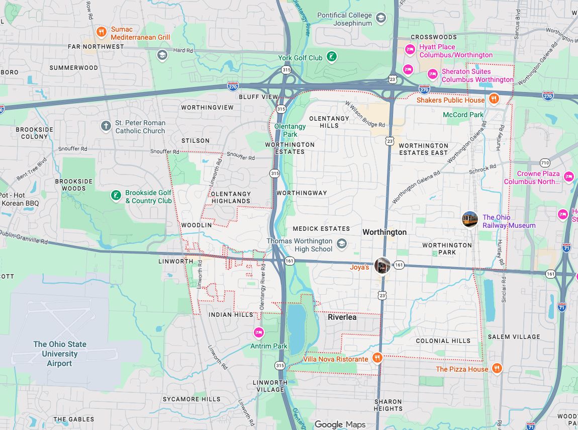Precision Garage Door Service® of Worthington map